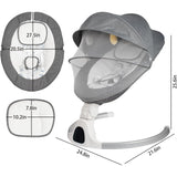 Grey Baby Swing for Infants to Toddler