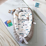 Baby Nest, Baby Lounger for Infant & Newborn Babies, 100% cotton - Cuteably