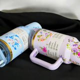 Love Shack 40oz Floral Tumbler – Vintage Inspired, Insulated & Gift-Ready | BY BLISS GIFTS