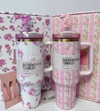 Love Shack 40oz Floral Tumbler – Vintage Inspired, Insulated & Gift-Ready | BY BLISS GIFTS