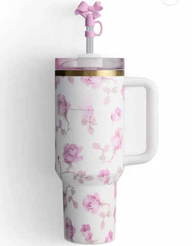 Love Shack 40oz Floral Tumbler – Vintage Inspired, Insulated & Gift-Ready | BY BLISS GIFTS