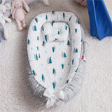 Baby Nest, Baby Lounger for Infant & Newborn Babies, 100% cotton - Cuteably