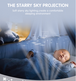 Plush Elephant Toy with Projector Music and Clam Light