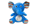 Plush Elephant Toy with Projector Music and Clam Light