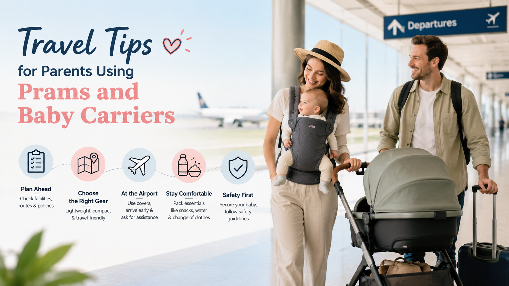 Travel Tips for Parents Using Prams and Baby Carriers