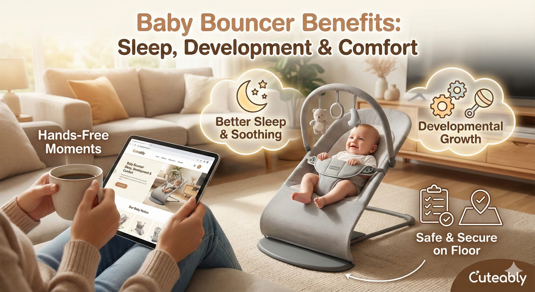 👶 Baby Bouncer Benefits: How They Help With Sleep &amp; Development - Cuteably Australia