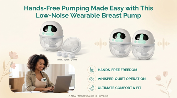 Hands-Free Pumping Made Easy with This Low-Noise Wearable Breast Pump