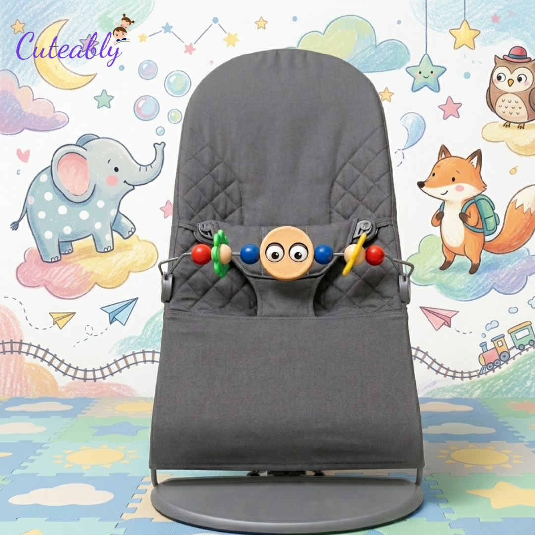 Portable baby bouncer for home and travel use