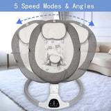 Cuteably Electric Baby Swing Bouncer Rocker for Babies
