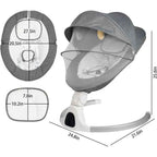 Cuteably Electric Baby Swing Bouncer Rocker for Babies