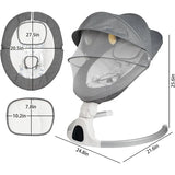 Cuteably Electric Baby Swing Bouncer Rocker for Babies