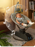 Cuteably PRO Electric Baby Swing & Bouncer Rocker – Safe, Smart & Soothing | GREY |
