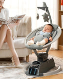Cuteably PRO Electric Baby Swing & Bouncer Rocker – Safe, Smart & Soothing | GREY |