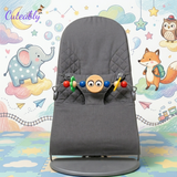 Cuteably Baby Bouncer with Detachable Toy Bar