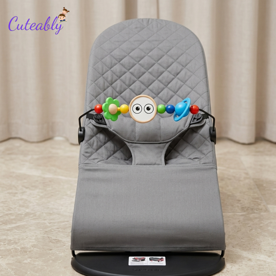 Premium baby bouncer with hanging toy bar Australia