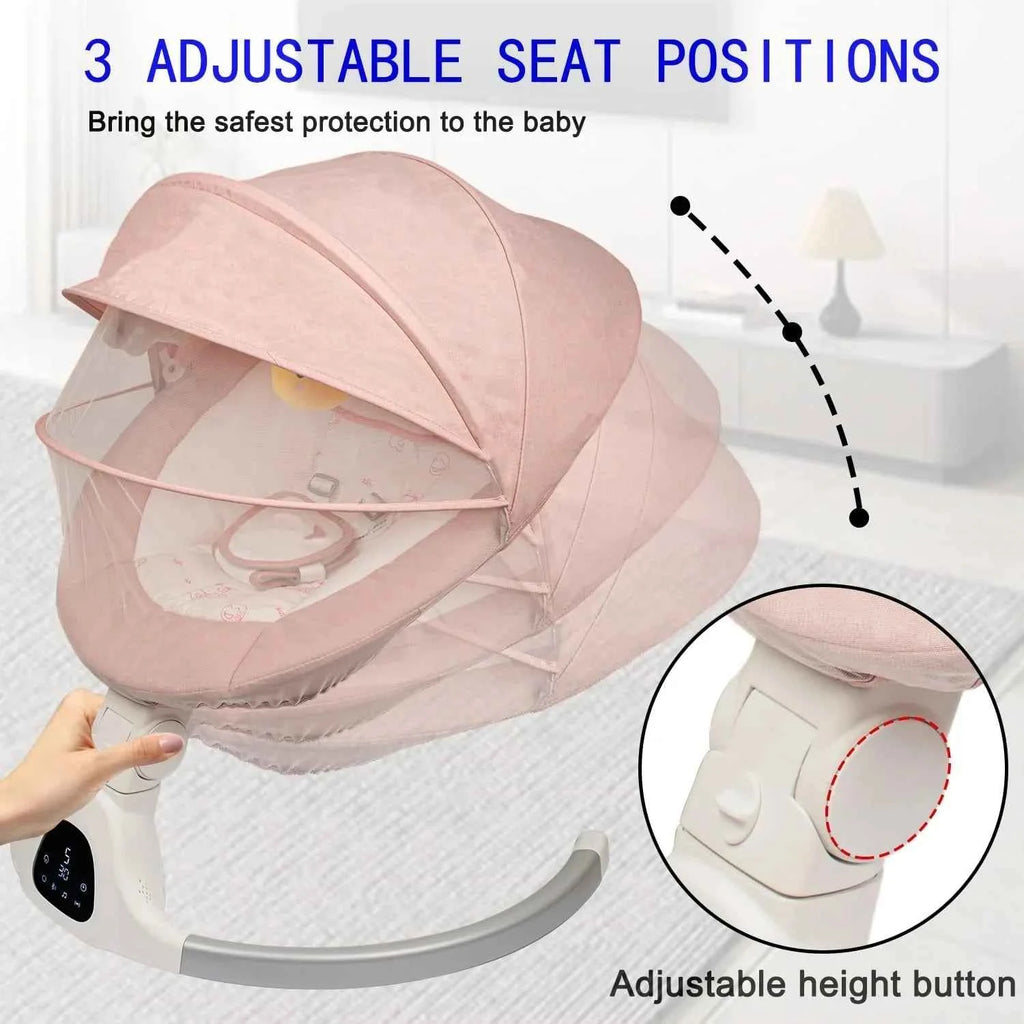Cuteably Electric Baby Swing Bouncer Rocker for Babies