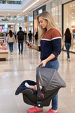 Cuteably® Baby Pram - 9 in 1 Pram Bassinet with Push Chair Set - BLACK