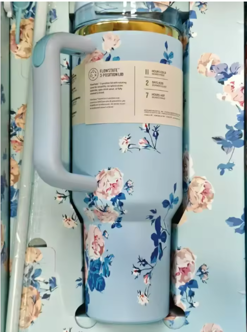 Love Shack 40oz Floral Tumbler – Vintage Inspired, Insulated & Gift-Ready