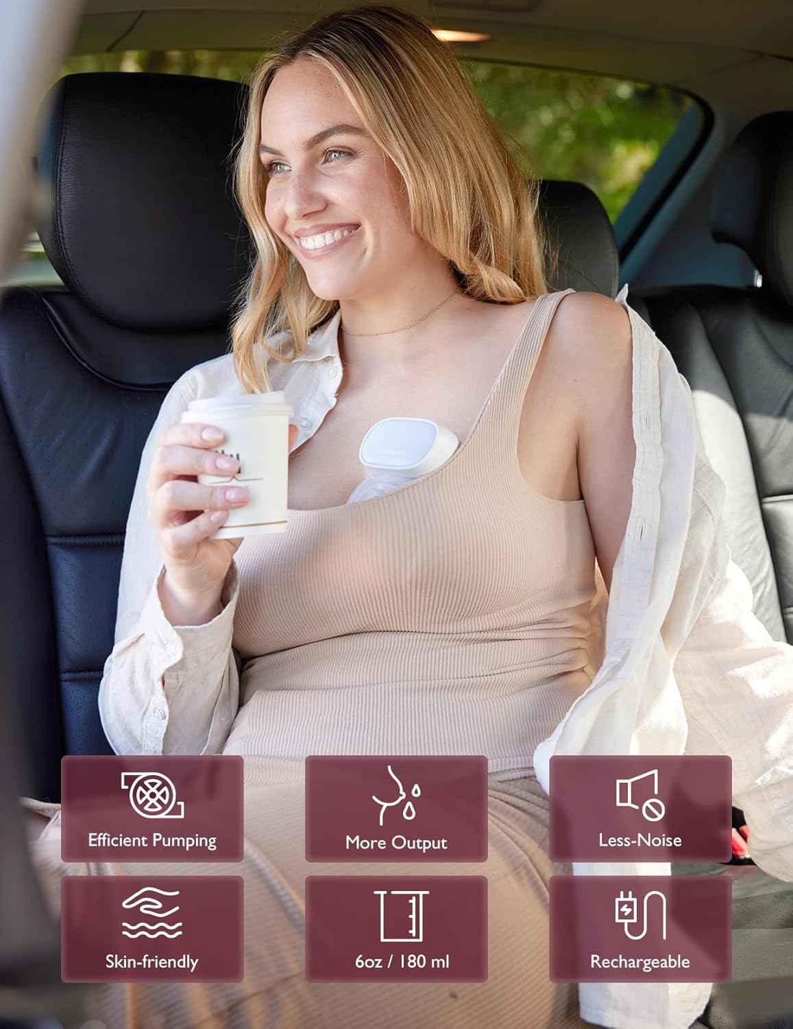 Cuteably S10 Pro Wearable Breast Pump – Double Hands-Free Electric Breast Pump (2 Pack)
