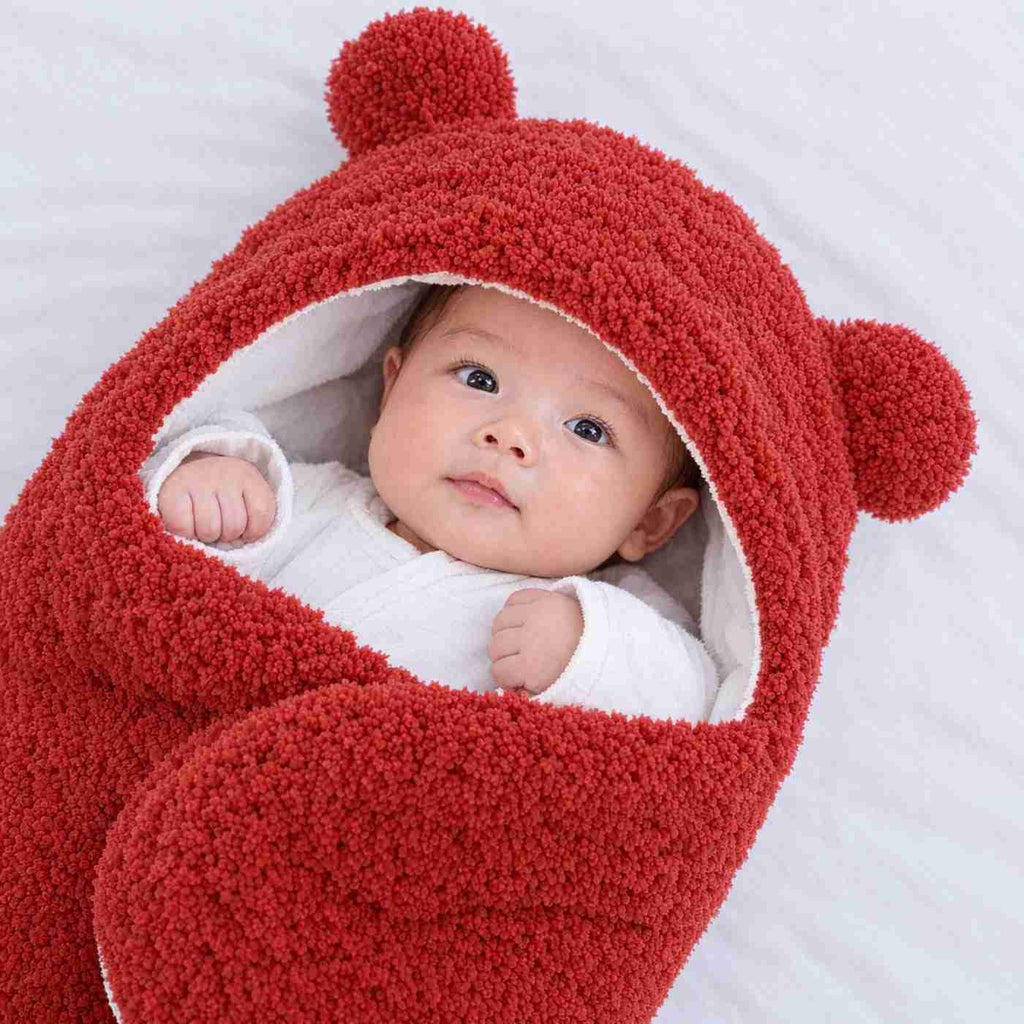 bear themed baby wrap