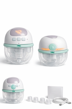 Cuteably wearable breast pump with 3 pumping modes
