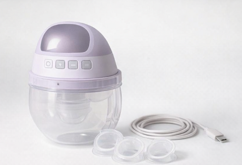 Cuteably S9 Wearable Breast Pump | White | Quiet, Hands-Free, Leak-Resistant, 3 Modes
