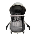Baby Pram - 3 in 1 Pram Bassinet with Push Chair Set Grey - Cuteably Australia