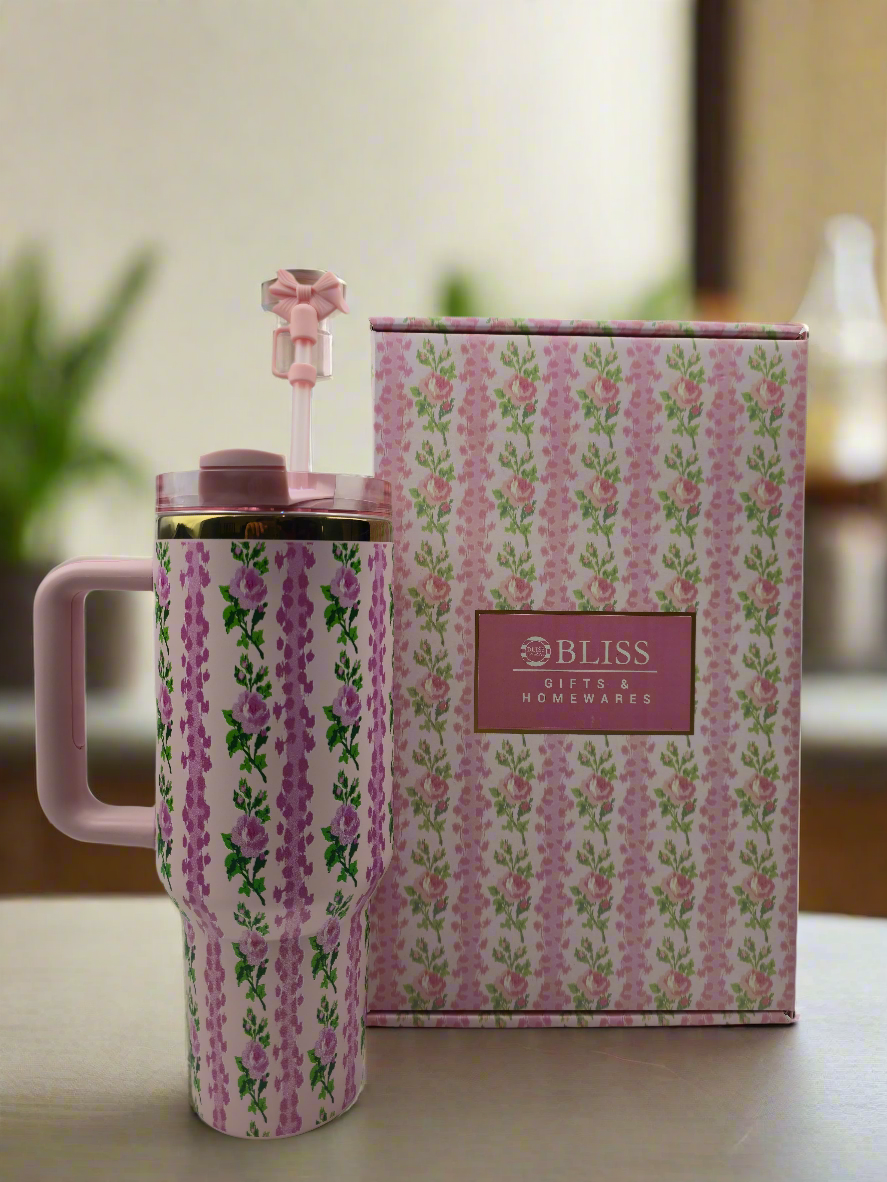Love Shack Floral Drink Cup
