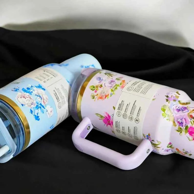 Love Shack 40oz Floral Tumbler – Vintage Inspired, Insulated & Gift-Ready