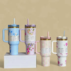 Love Shack 40oz Floral Tumbler – Vintage Inspired, Insulated & Gift-Ready