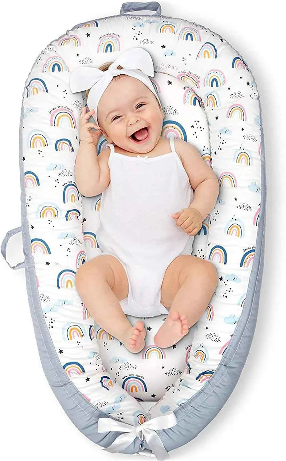 Baby Nest, Baby Lounger for Infant & Newborn Babies, 100% cotton