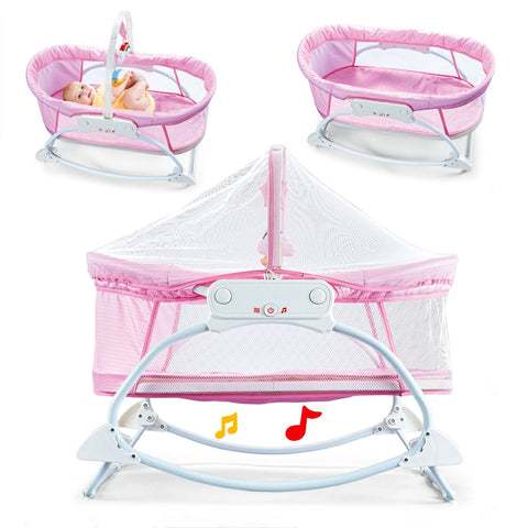 Electrical Music Baby Cradle - Pink