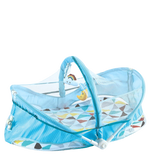 Portable Folding Baby Bed - Blue