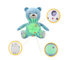 Plush Bear Toy with Projector Music and Clam Light
