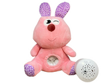 Plush Bunny Toy with Projector Music and Clam Light