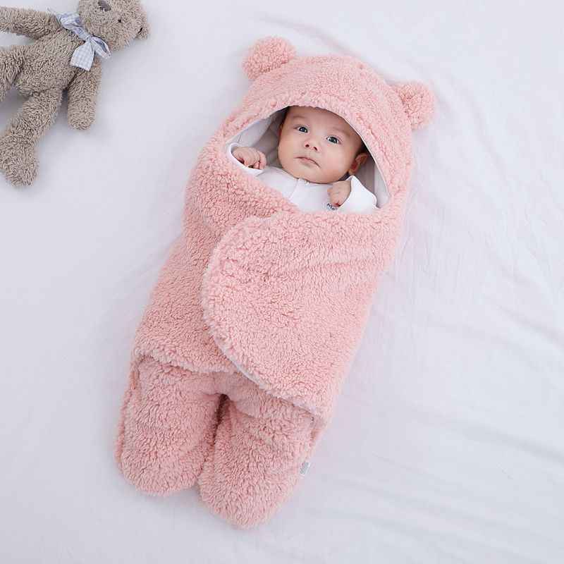 Cuteably Baby Wrap Blanket Red | Soft & Cozy Comfort